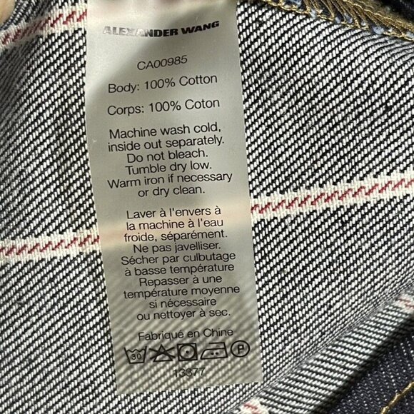 T Alexander Wang Womens Striped Cotton Mini Skirt Size 6 - Picture 6 of 8